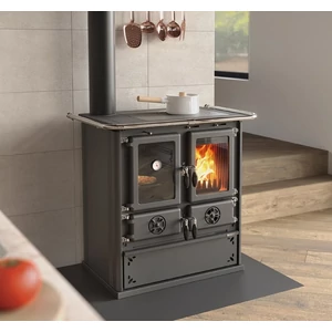 La Nordica ROSETTA SINISTRA 5.0 STEEL fatüzelésű tűzhely (7,9 kW)