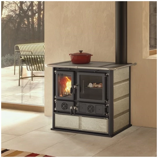 La Nordica ROSA 5.0 PETRA fatüzelésű tűzhely (8,8 kW)
