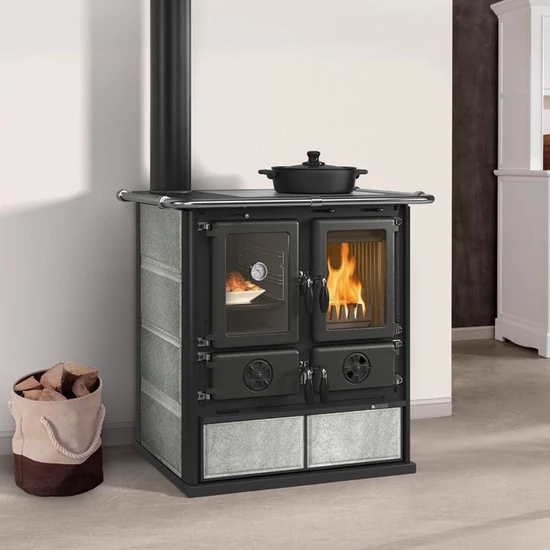 La Nordica ROSETTA SINISTRA 5.0 PETRA fatüzelésű tűzhely (7,9 kW)